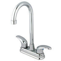 Thumbnail for Kingston Brass GKB6491LL Water Saving Legacy Bar Faucet, Chrome Kitchen Faucet Kingston Brass