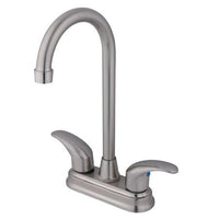 Thumbnail for Kingston Brass GKB6498LL Water Saving Legacy Bar Faucet, Satin Nickel Kitchen Faucet Kingston Brass
