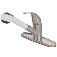 Thumbnail for Kingston Brass GKB6708LL Water Saving Legacy Pull-out Kitchen Faucet, Satin Nickel Kitchen Faucet Kingston Brass