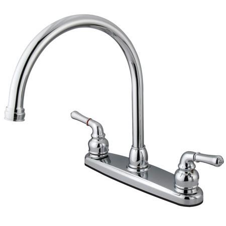 Kingston Brass GKB790 Water Saving Chatham Centerset Kitchen Faucet, Chrome Kitchen Faucet Kingston Brass