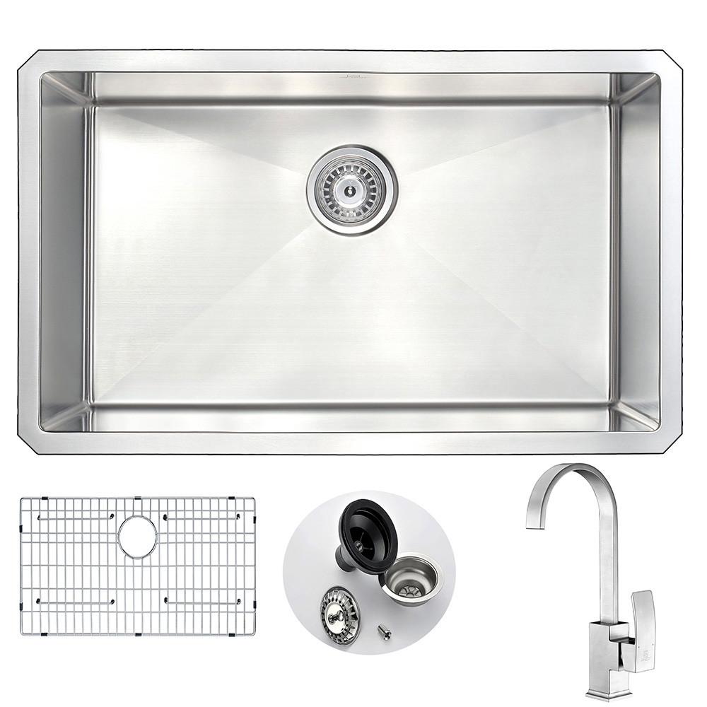 ANZZI VANGUARD Series KAZ3018-035B Kitchen Sink Kitchen Sink ANZZI
