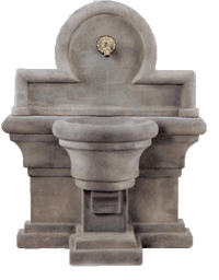 Thumbnail for Porta Romana Wall Cast Stone Outdoor Fountain For Spout Fountain Tuscan
