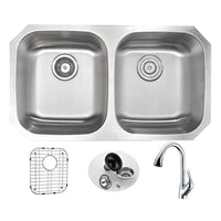 Thumbnail for ANZZI MOORE Series KAZ3218-031 Kitchen Sink Kitchen Sink ANZZI