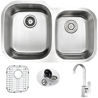 Thumbnail for ANZZI MOORE Series KAZ3220-035B Kitchen Sink Kitchen Sink ANZZI