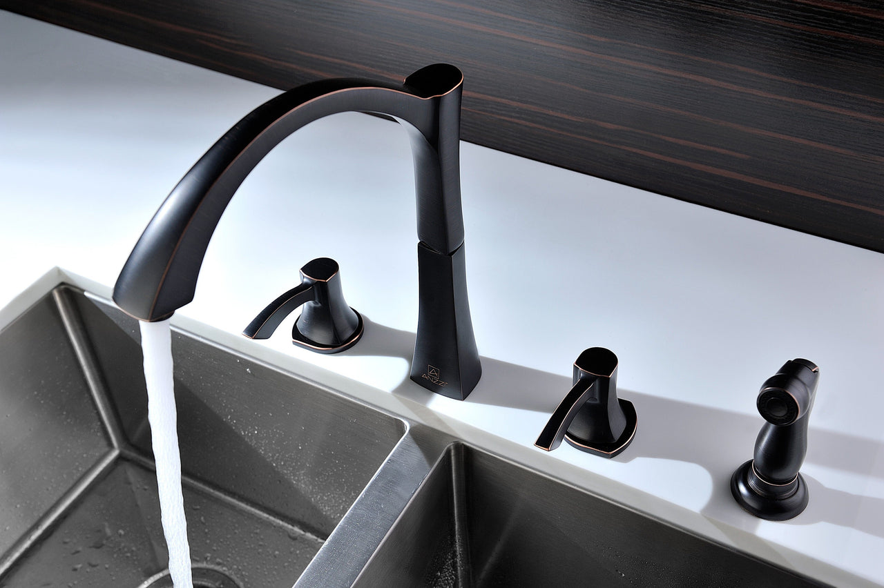 ANZZI Soave Series KF-AZ032ORB Kitchen Faucet Kitchen Faucet ANZZI