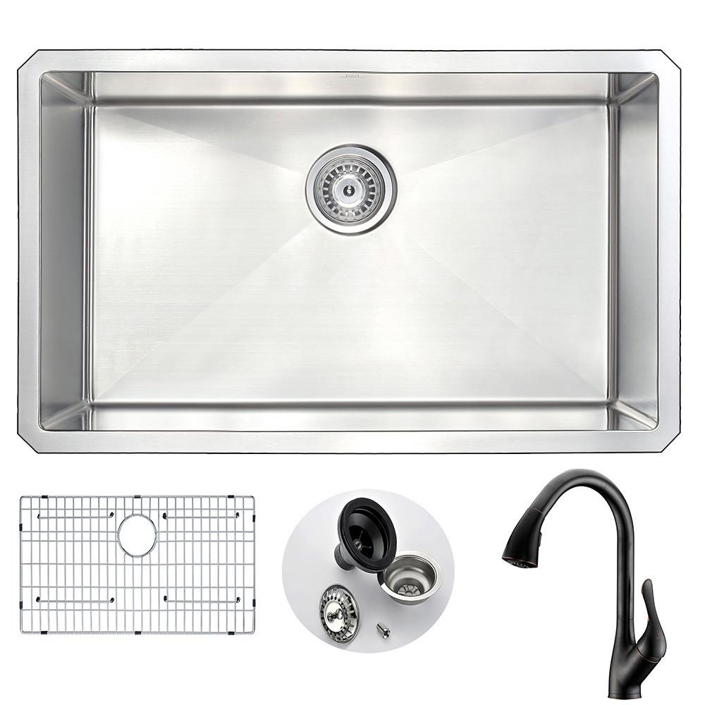 ANZZI VANGUARD Series KAZ3018-031O Kitchen Sink Kitchen Sink ANZZI