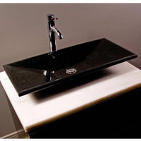 Thumbnail for Cantrio Black Galaxie Granite Bathroom Vessel SInk RS-016B Stone Series Cantrio 