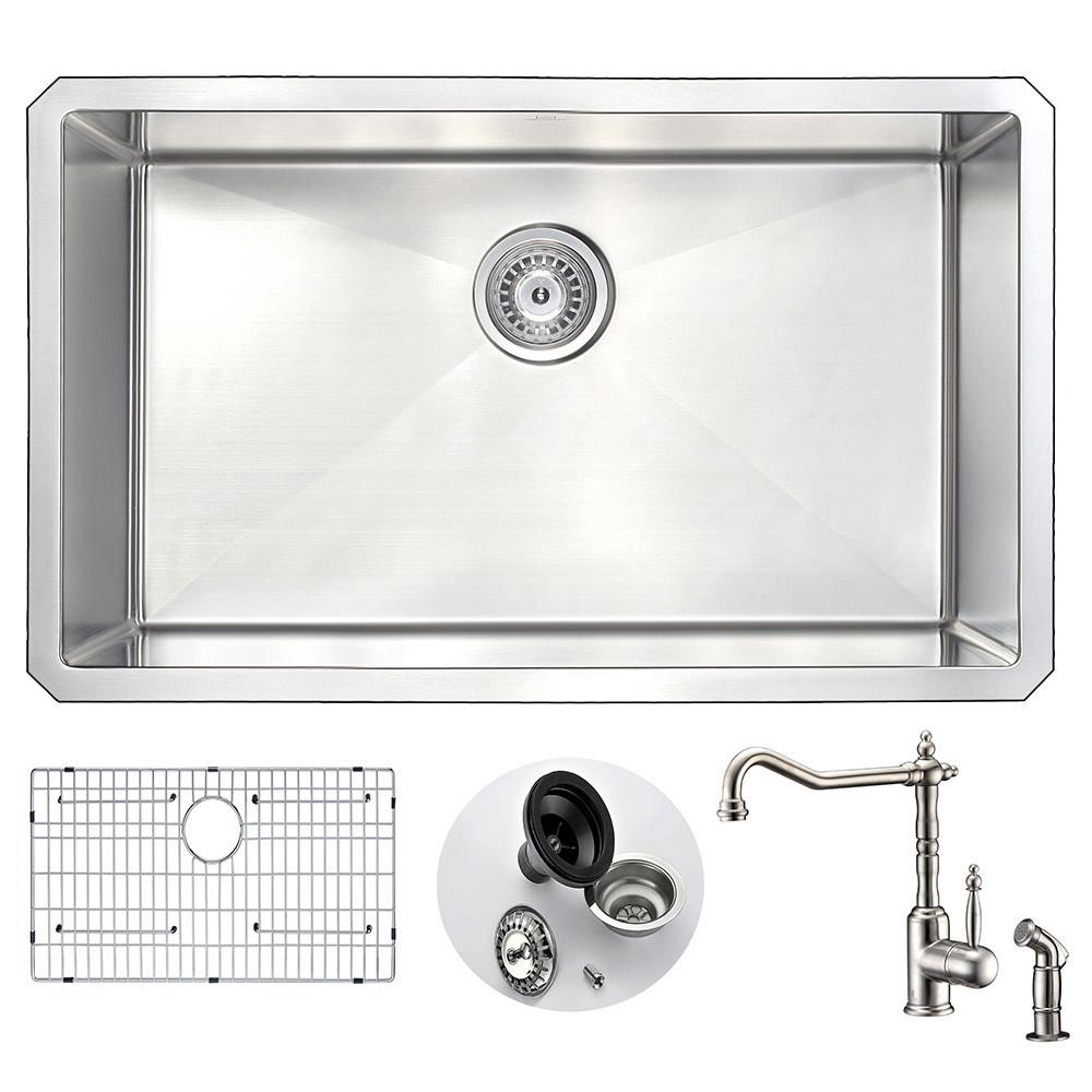 ANZZI VANGUARD Series KAZ3018-108 Kitchen Sink Kitchen Sink ANZZI