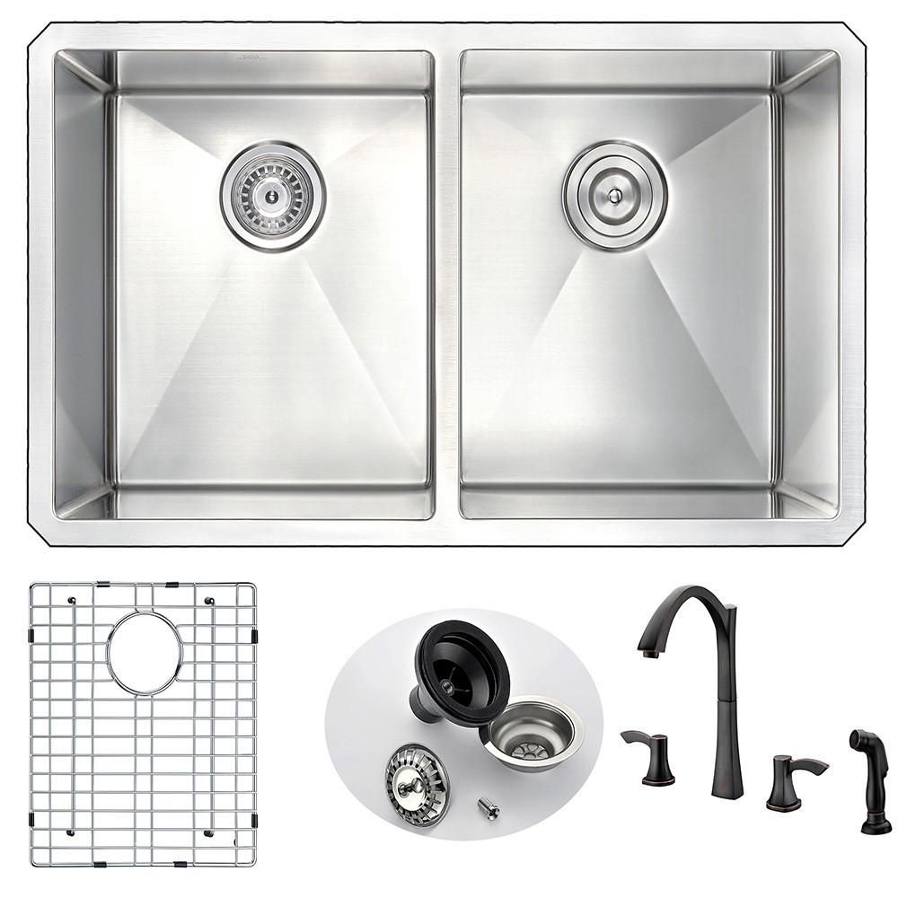 ANZZI VANGUARD Series K32192A-032O Kitchen Sink Kitchen Sink ANZZI