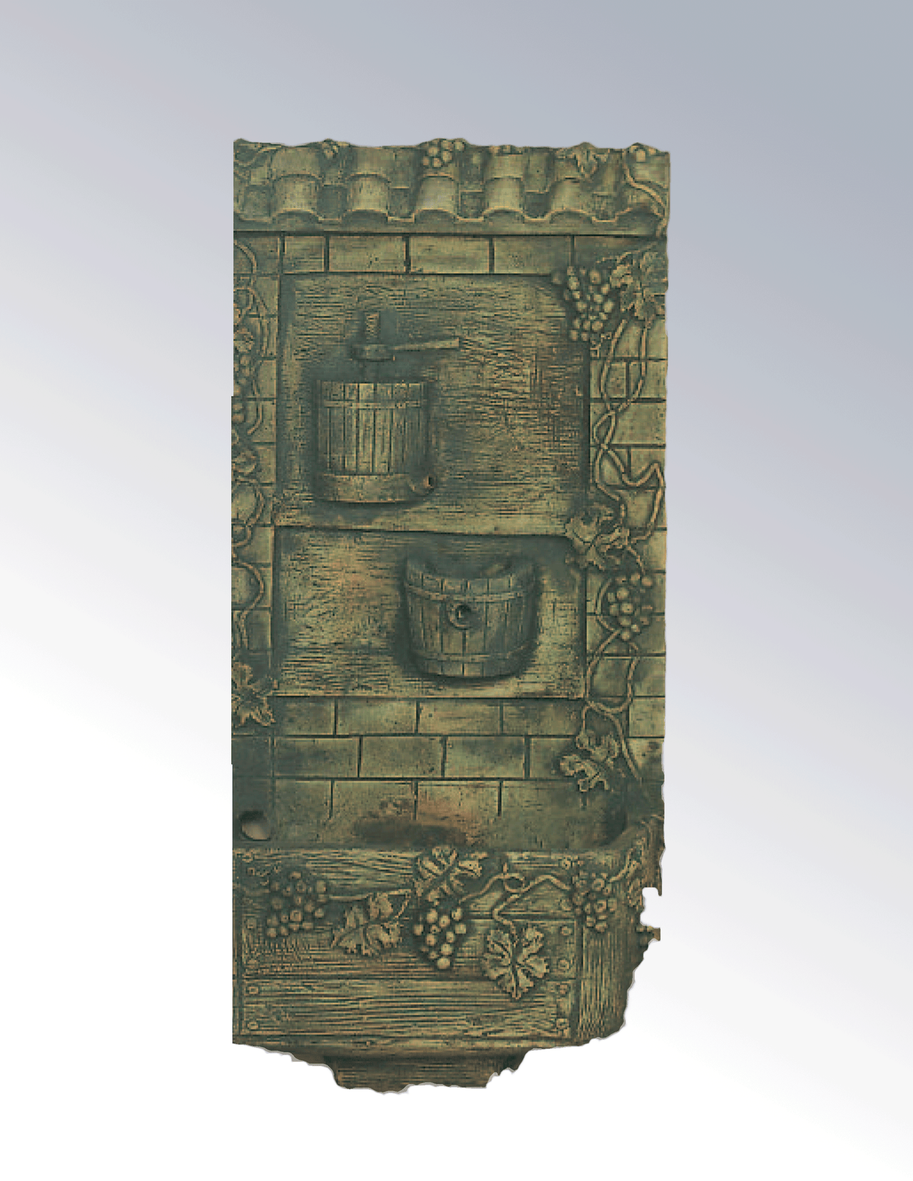 Old Winery wall Cast Stone Outdoor Garden Fountains With Spout Fountain Tuscan