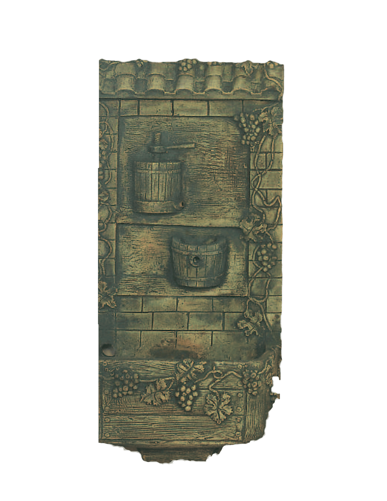 Old Winery wall Cast Stone Outdoor Garden Fountains With Spout Fountain Tuscan