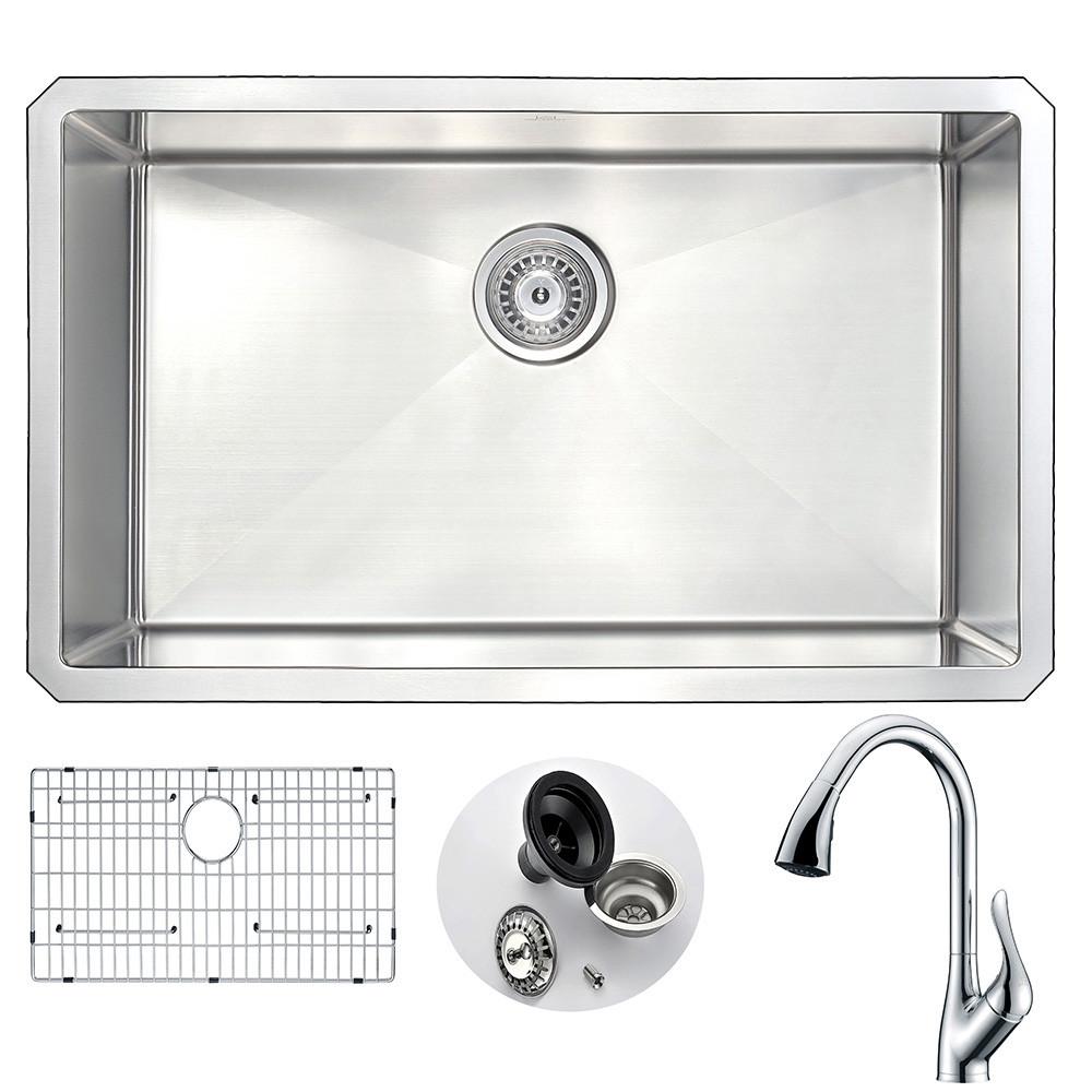 ANZZI VANGUARD Series KAZ3018-031 Kitchen Sink Kitchen Sink ANZZI