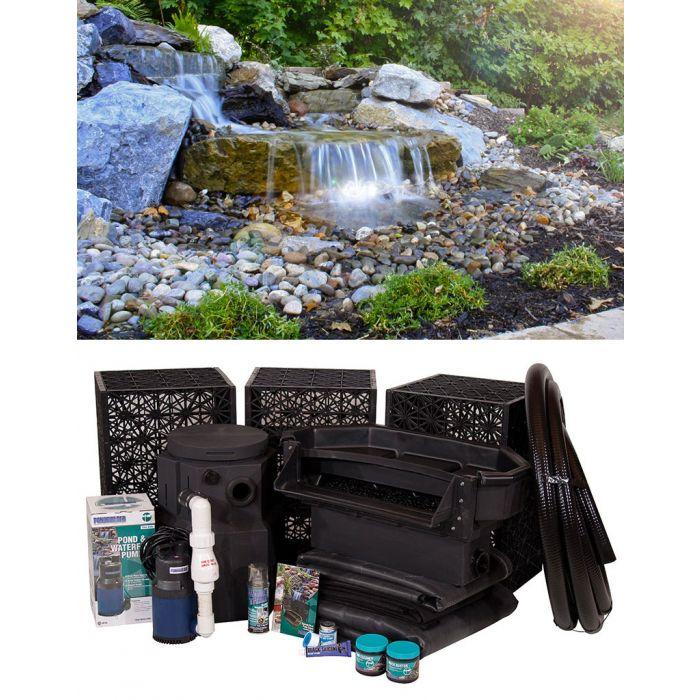 Elite Medium 22″ Cascading Falls Kit Pond-less Waterfalls Blue Thumb 