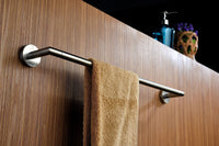 Thumbnail for ANZZI Caster 2 Series Towel Bar in Brushed Nickel Towel Bar ANZZI 