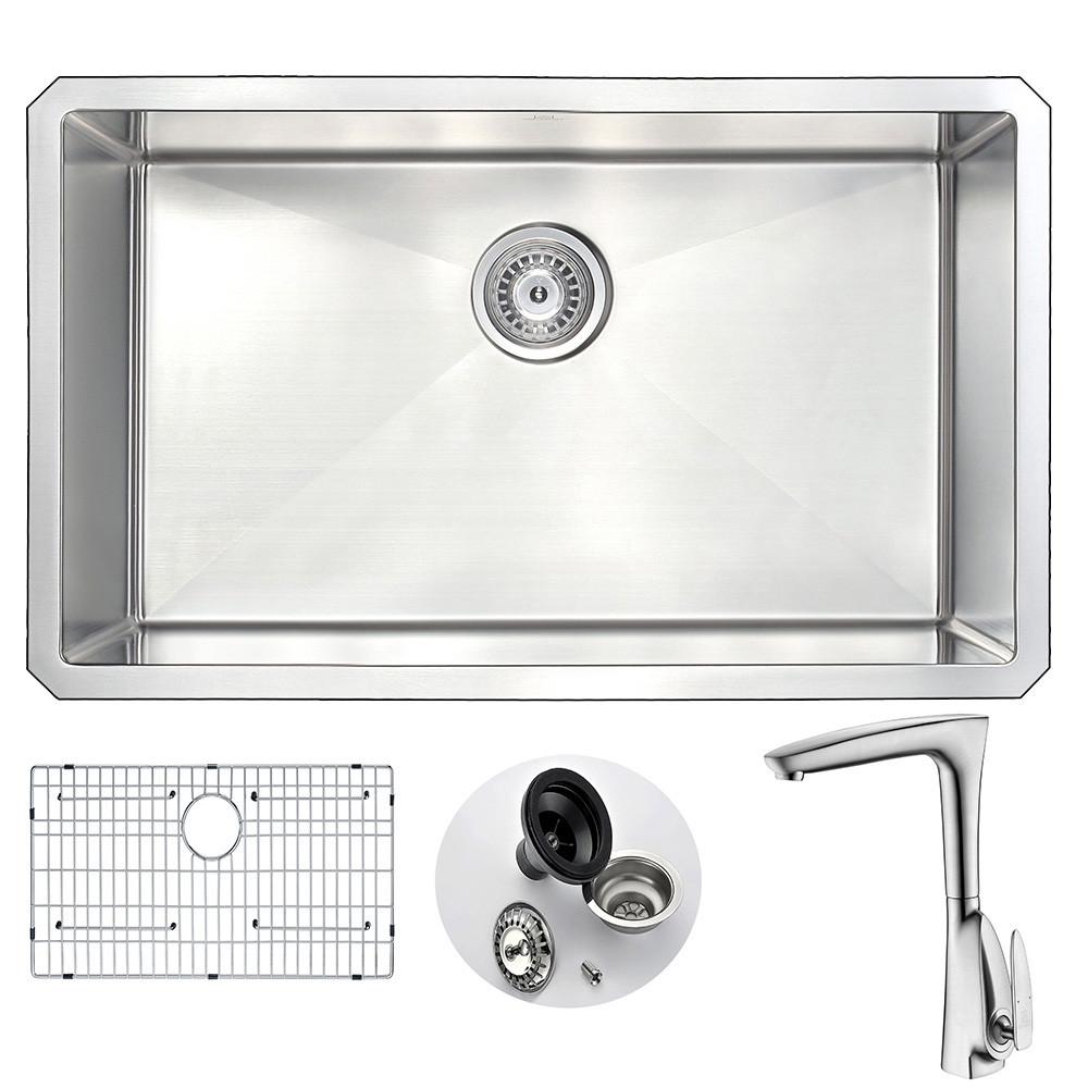 ANZZI VANGUARD Series KAZ3018-034B Kitchen Sink Kitchen Sink ANZZI