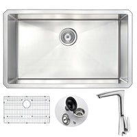 Thumbnail for ANZZI VANGUARD Series KAZ3018-034B Kitchen Sink Kitchen Sink ANZZI
