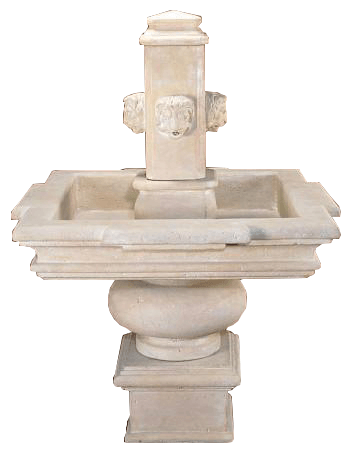Rimini Cast Stone Outdoor Garden Fountain With Spout Fountain Tuscan