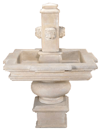 Thumbnail for Rimini Cast Stone Outdoor Garden Fountain With Spout Fountain Tuscan