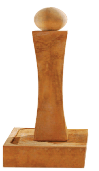 Thumbnail for Serene Waters Outdoor Cast Stone Garden Fountain With Ball Fountain Tuscan