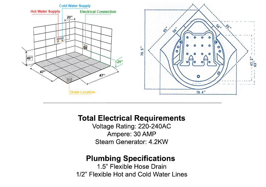 Maya Bath Tercera-Black Whirlpool Bath Tub Whirlpool Bathtub Maya Bath