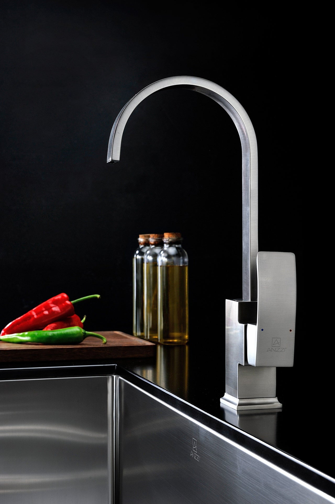 ANZZI Opus Series KF-AZ035BN Kitchen Faucet Kitchen Faucet ANZZI