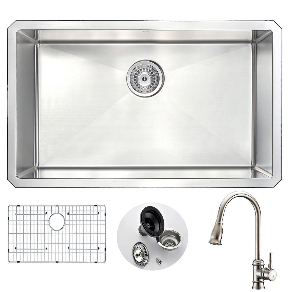 ANZZI VANGUARD Series KAZ3018-130 Kitchen Sink Kitchen Sink ANZZI