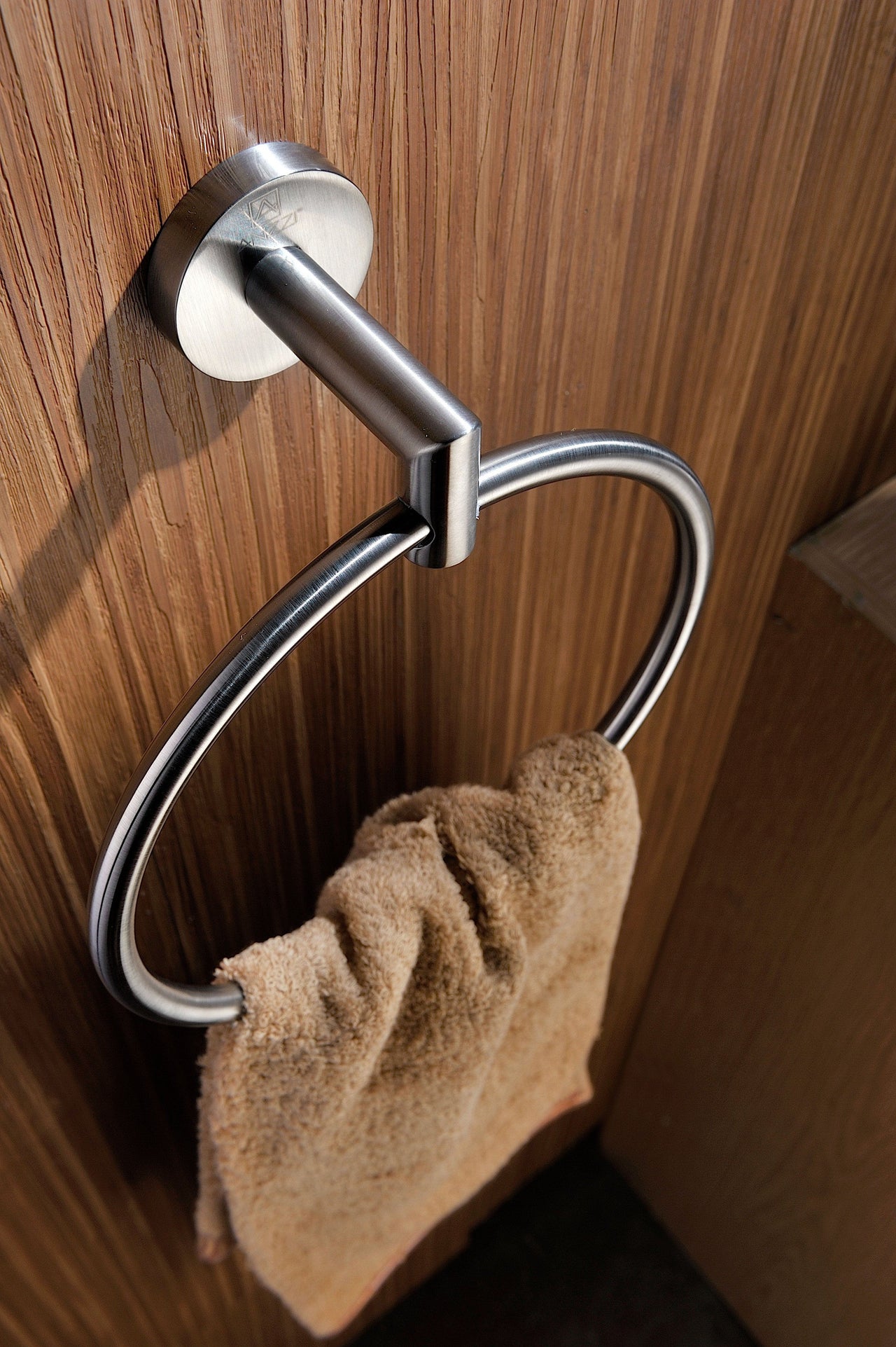 ANZZI Caster 2 Series Towel Ring in Brushed Nickel Towel Ring ANZZI 