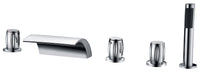 Thumbnail for ANZZI Della 3-Handle Deck-Mount Roman Tub Faucet bathtub faucets ANZZI
