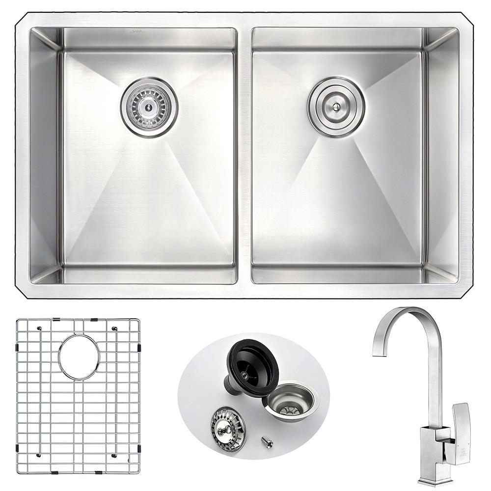 ANZZI VANGUARD Series K32192A-035B Kitchen Sink Kitchen Sink ANZZI