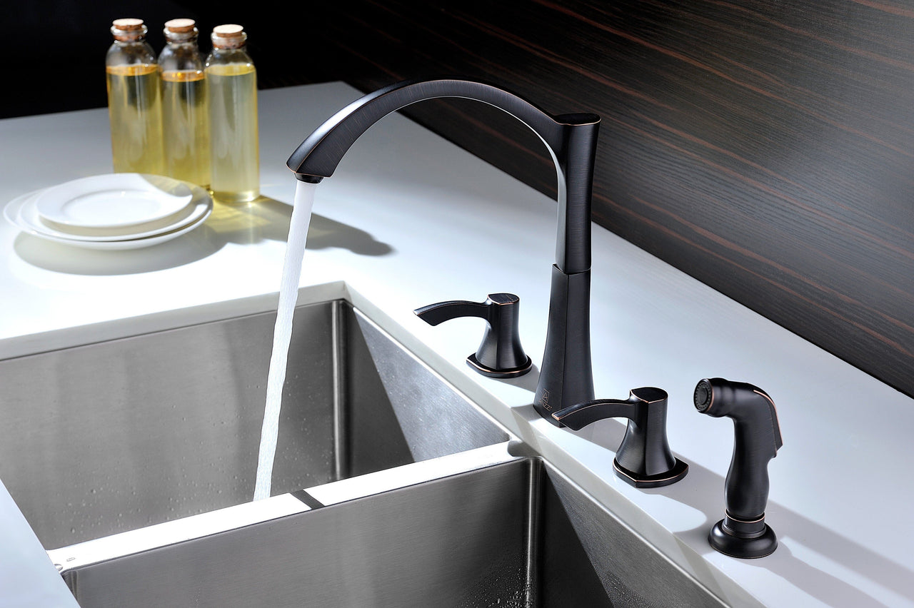 ANZZI Soave Series KF-AZ032ORB Kitchen Faucet Kitchen Faucet ANZZI