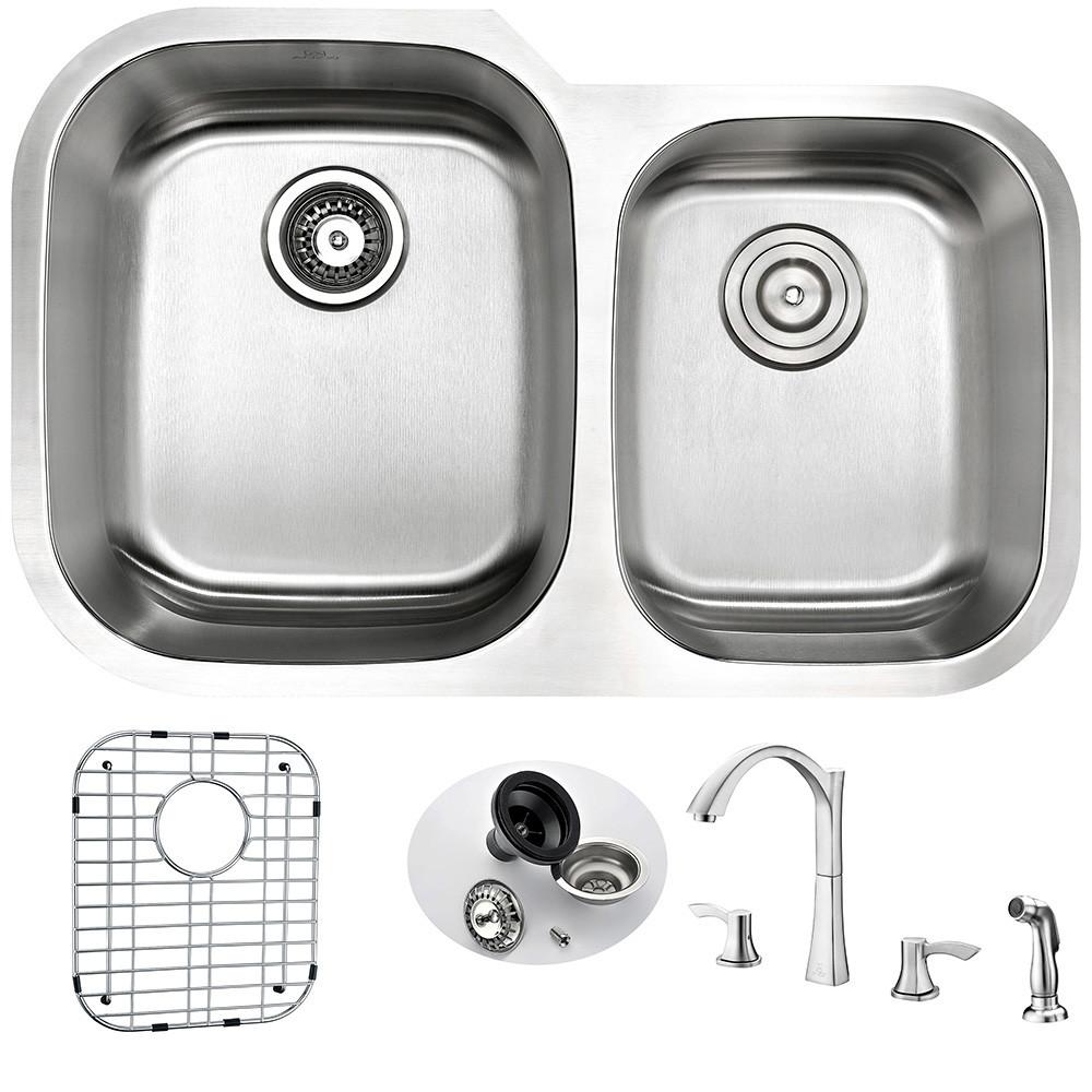 ANZZI MOORE Series KAZ3220-032B Kitchen Sink Kitchen Sink ANZZI