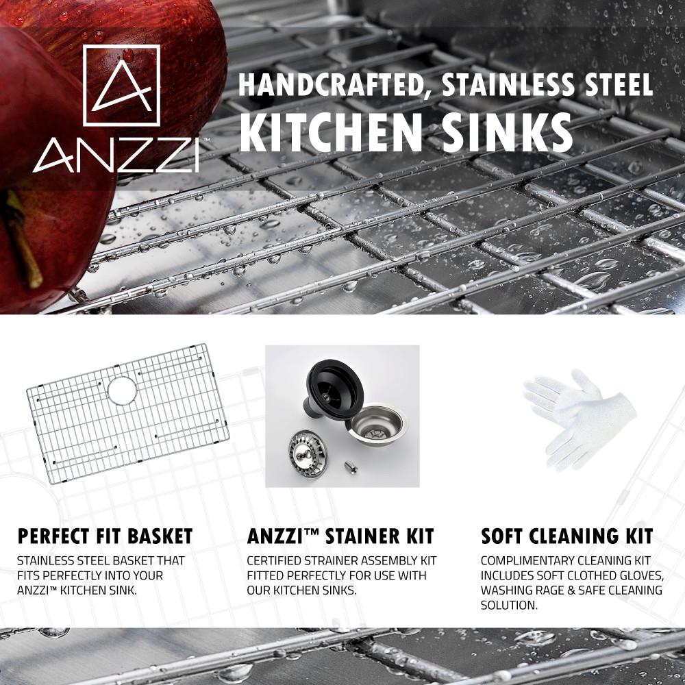 ANZZI VANGUARD Series KAZ3018-031B Kitchen Sink Kitchen Sink ANZZI