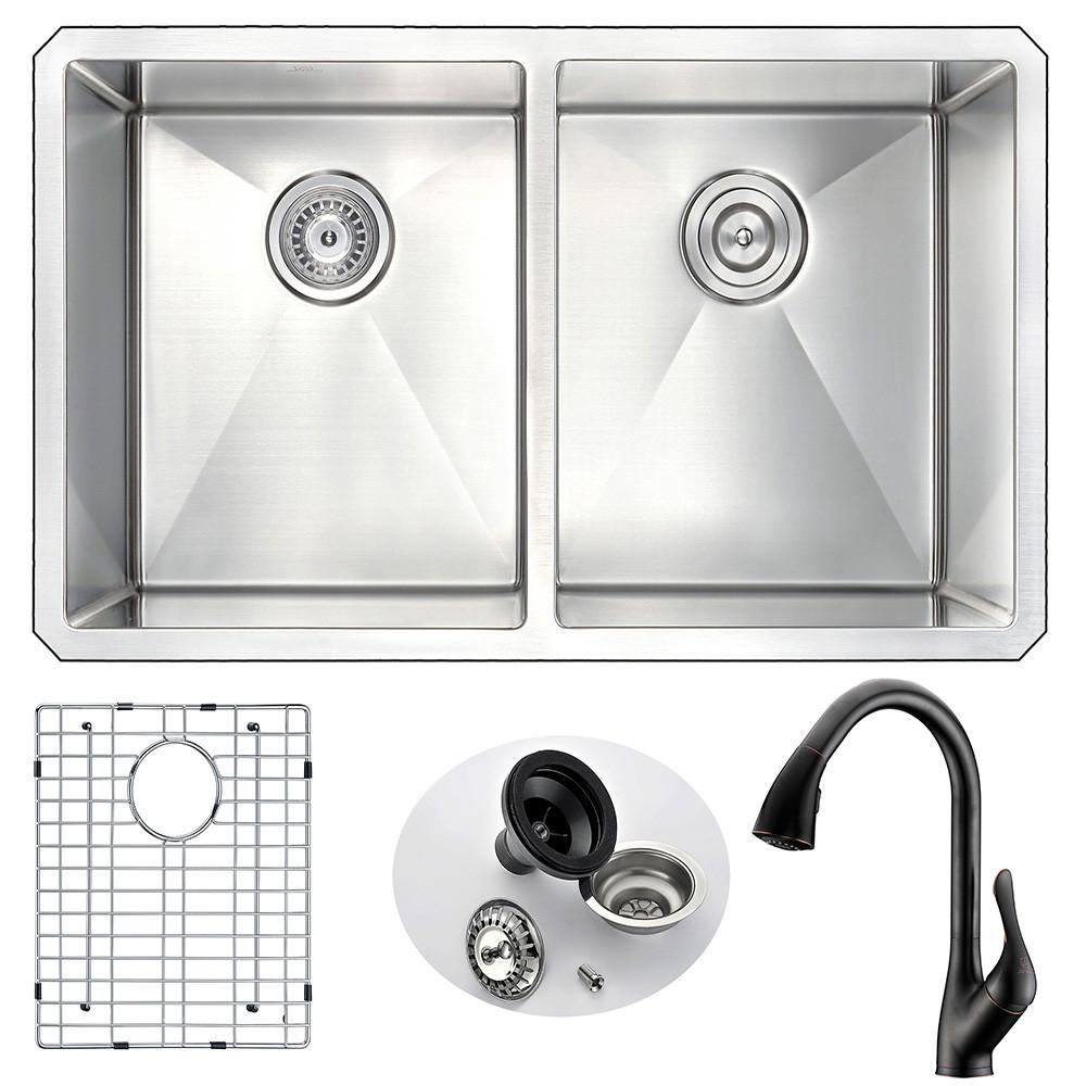 ANZZI VANGUARD Series K32192A-031O Kitchen Sink Kitchen Sink ANZZI