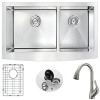 Thumbnail for ANZZI ELYSIAN Series K36203A-031B Kitchen Sink Kitchen Sink ANZZI