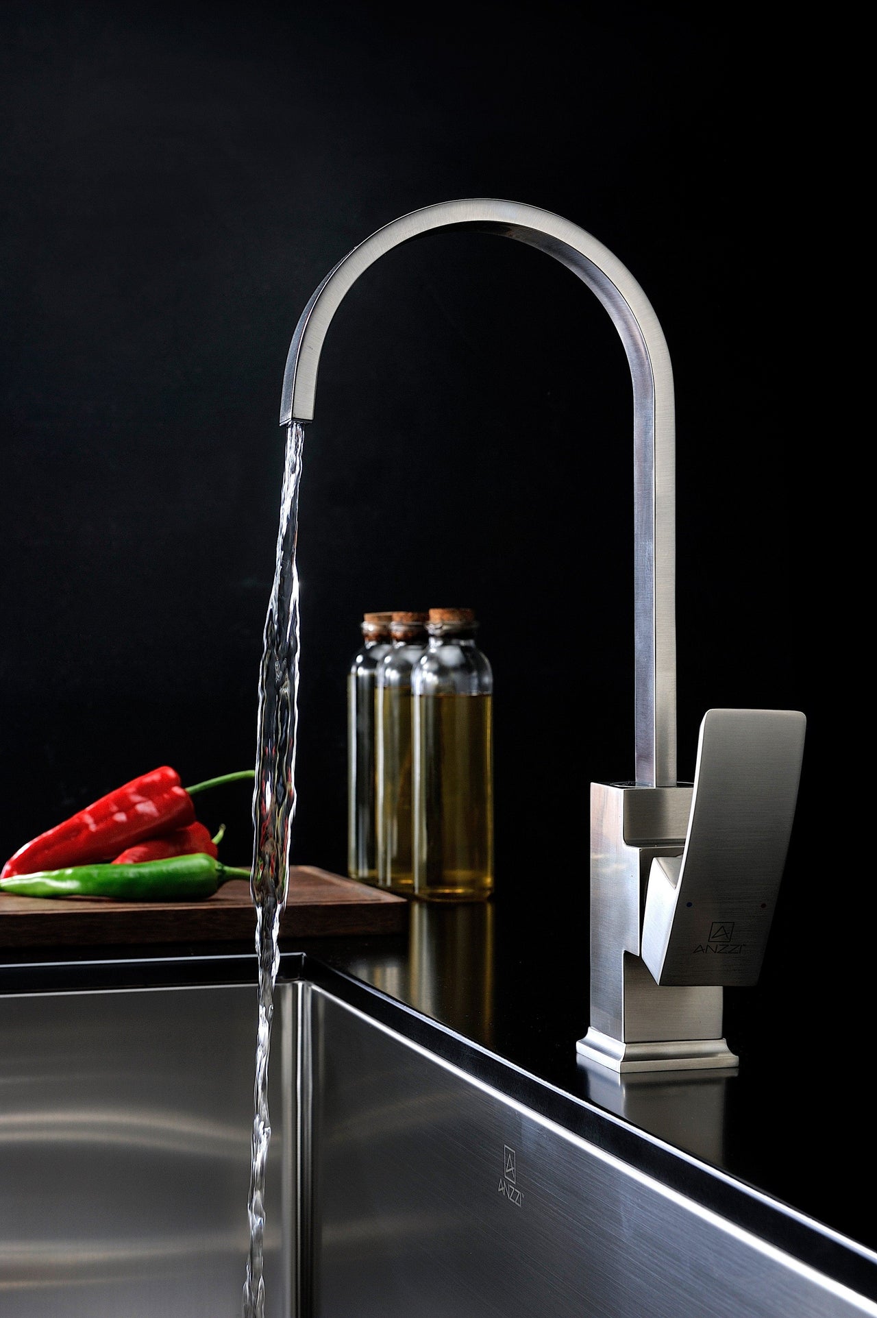 ANZZI Opus Series KF-AZ035BN Kitchen Faucet Kitchen Faucet ANZZI
