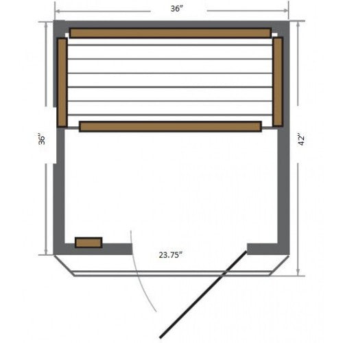 Barrett 2-Person Indoor Infrared Sauna