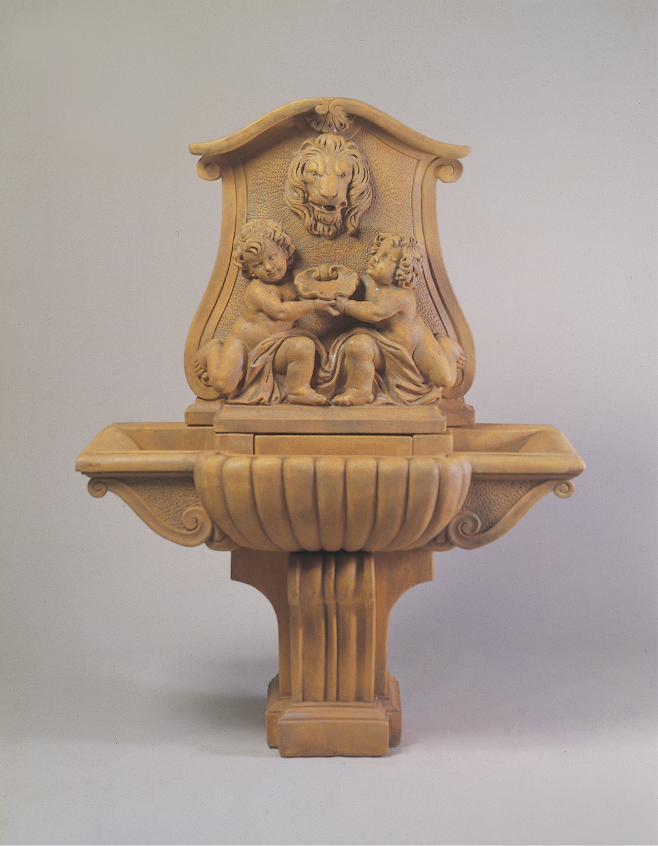 Donatello Lavabo Cast Stone Outdoor Concrete Wall Garden Fountains With Spout