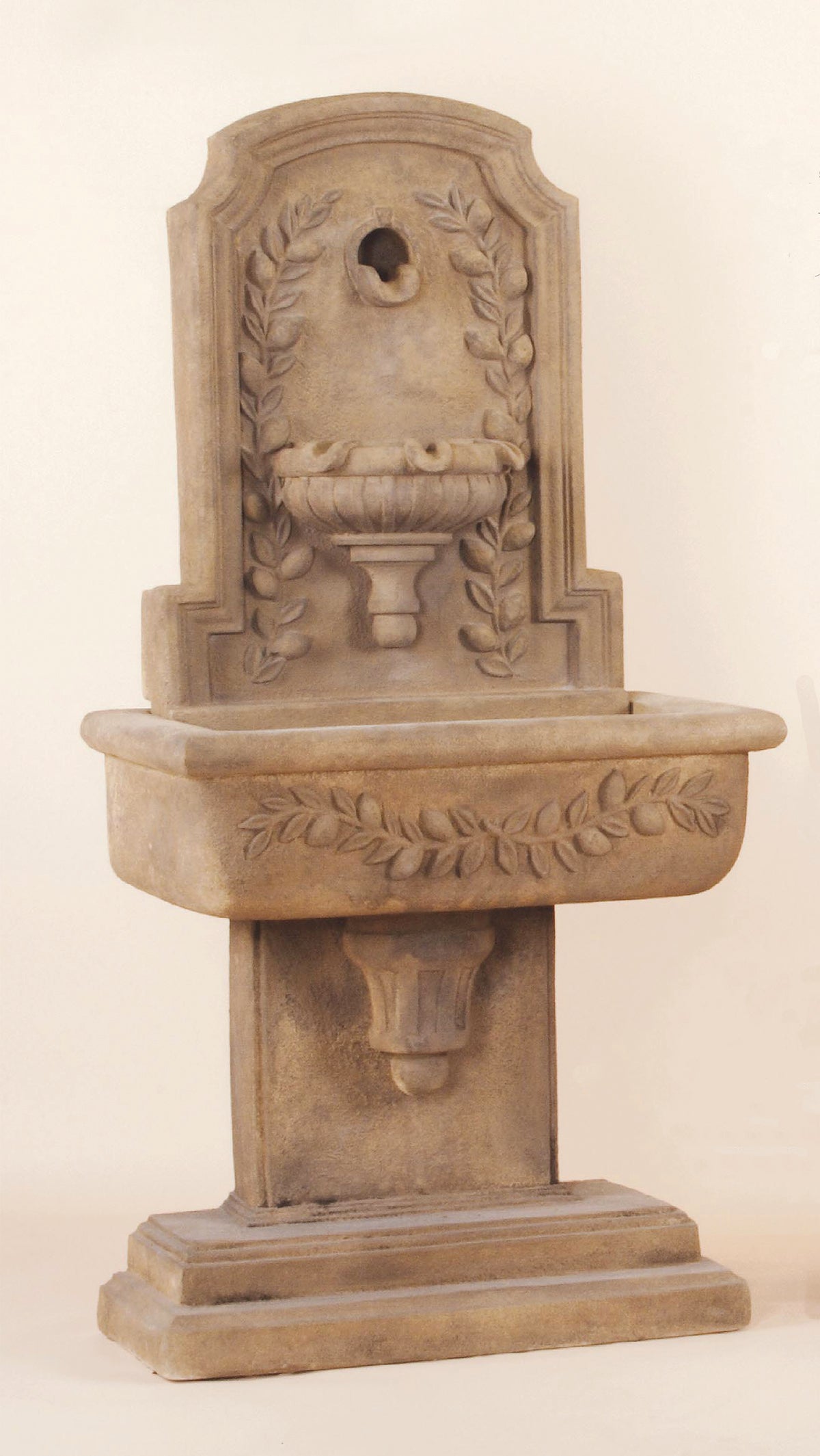 Lemon Lavabo Wall Cast Stone Outdoor Fountain – Timeless Elegance with European Charm