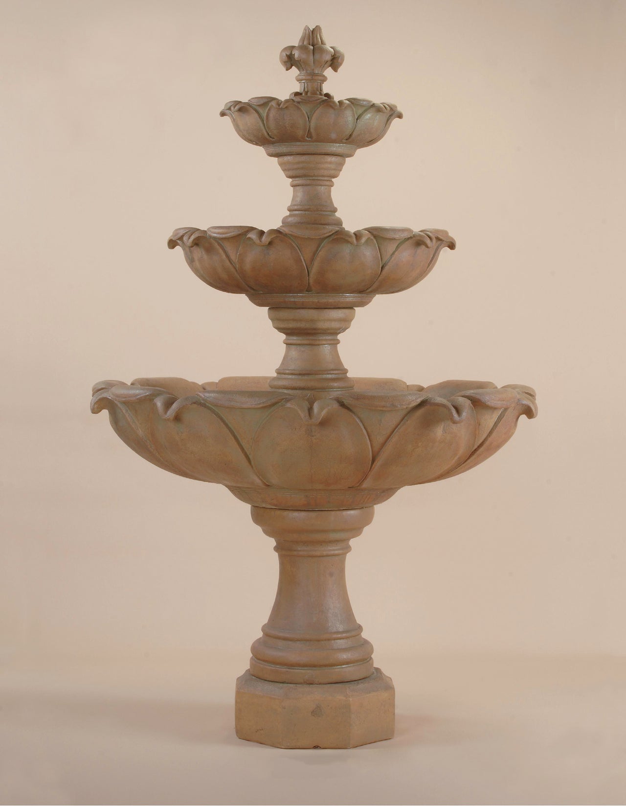 Gardenia Three Tier Cast Stone Outdoor Fountain – A Timeless Courtyard Centerpiece