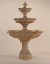 Thumbnail for Gardenia Three Tier Cast Stone Outdoor Fountain – A Timeless Courtyard Centerpiece