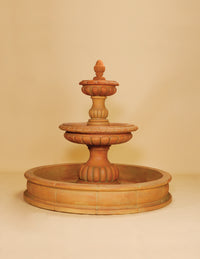 Thumbnail for Ambra Two Tier Pond Outdoor Cast Stone Garden Fountain – Timeless Elegance in a Wide Basin Design