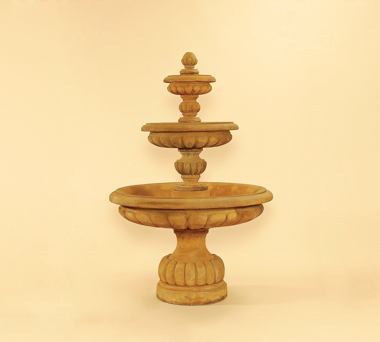 Provence Three-Tier Outdoor Cast Stone Garden Fountain – European Elegance for Your Courtyard