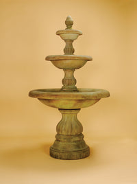 Thumbnail for Isola Three-Tier Outdoor Cast Stone Garden Fountain – Italian-Inspired Elegance with Timeless Design