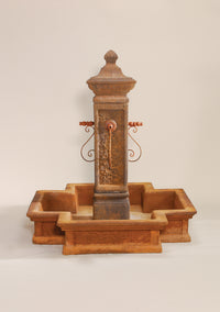 Thumbnail for San Martino Cast Stone Outdoor Garden Fountain with Spout – Classic European Elegance for Your Courtyard