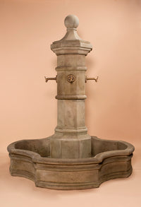 Thumbnail for Octavia Outdoor Concrete Column – Plumbed for Pond with Choice of Spouts