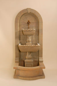Thumbnail for Monterosso Wall Outdoor Cast Stone Garden Fountain with Pond – Roman-Inspired Elegance for Timeless Outdoor Style
