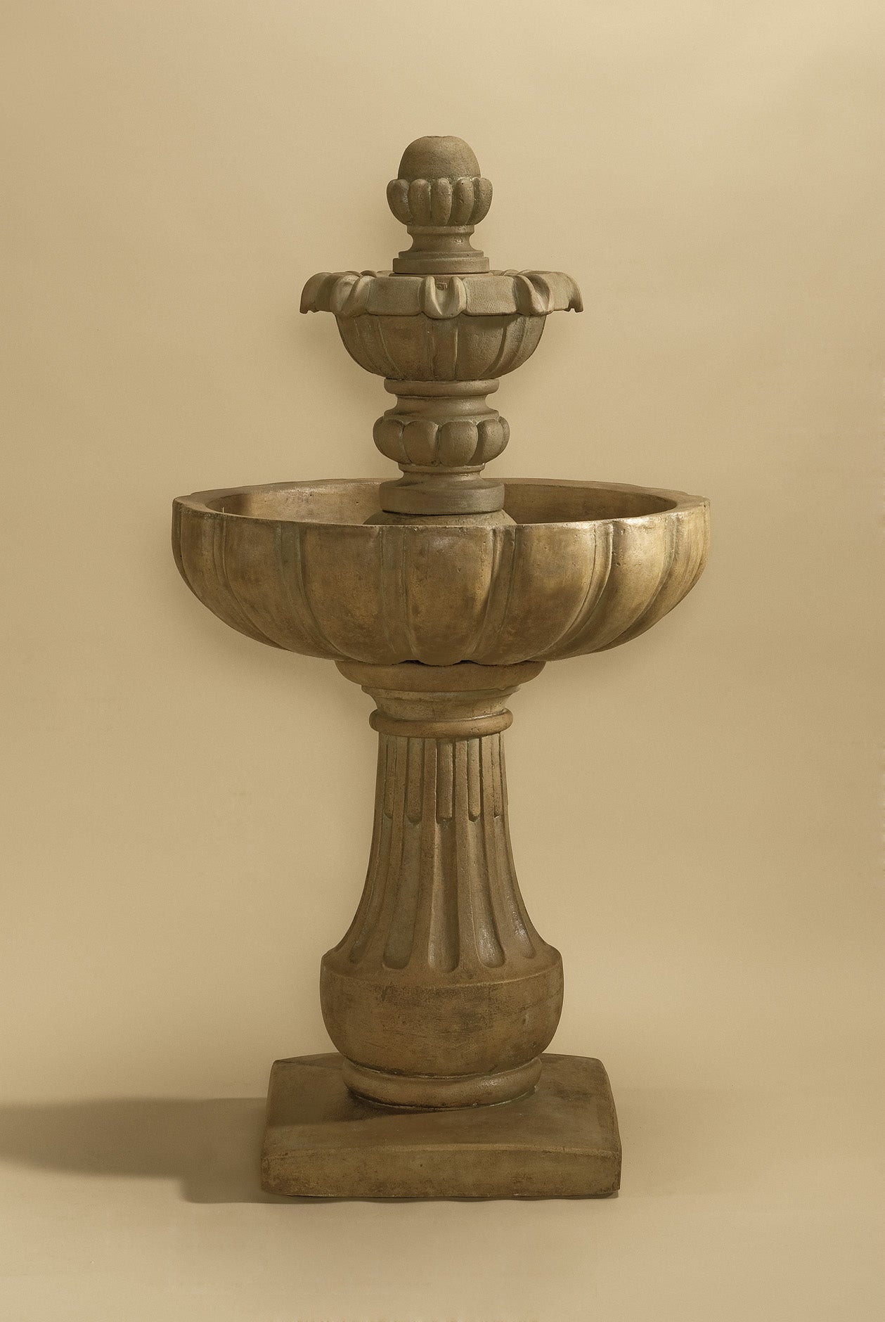 Serafina Two Tier Outdoor Cast Stone Garden Fountain – Timeless Elegance with Soothing Sound