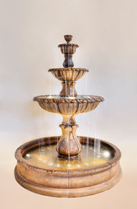 Thumbnail for Calanthia Three-Tier Pond Outdoor Cast Stone Garden Fountain – Grand Elegance with Timeless Appeal