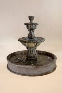 Thumbnail for Florica Brevis Pond Outdoor Cast Stone Garden Fountain – Graceful Elegance with Elevated Sound
