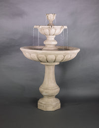 Thumbnail for Vicentina Outdoor Cast Stone Garden Fountain – Graceful Elegance with Serene Waterfall Flow